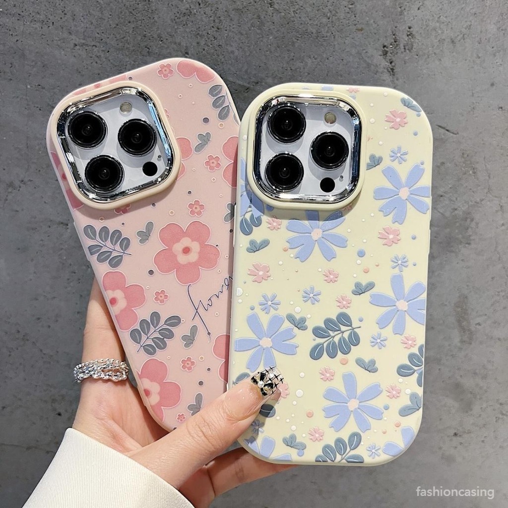 Silikon Soft Case iPhone 11 13 XR 12 14 15 PRO Max X XS MAX 7+ 8+ Plus Case Flower iPhone Case All T