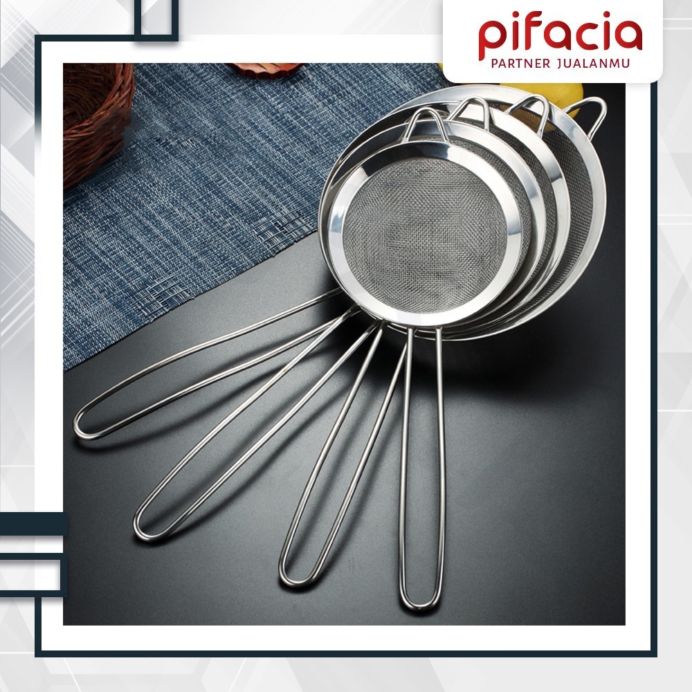 Saringan Tirisan Minyak Goreng Strainer Stainless Steel Besar Import