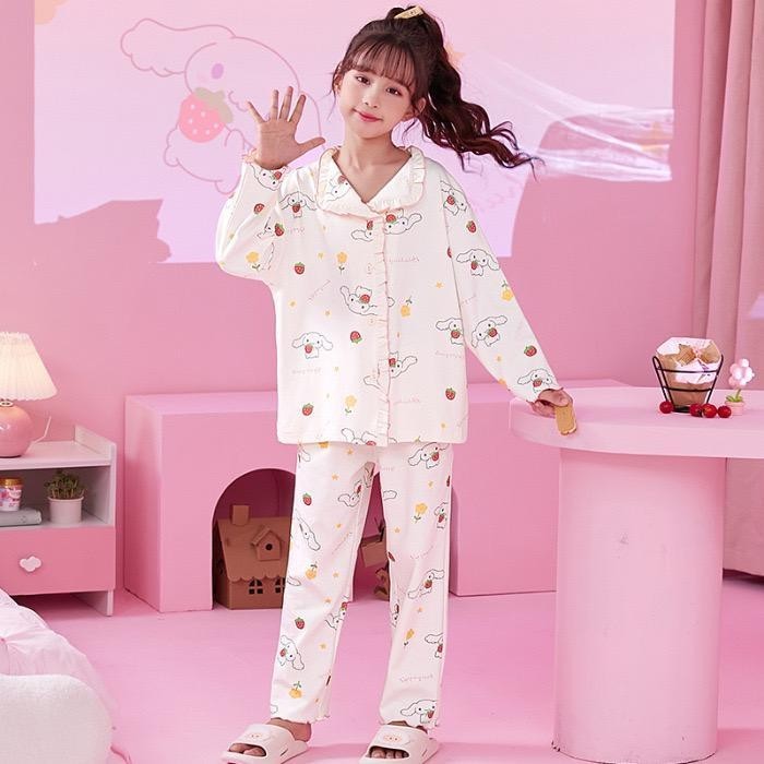 ✨COD✨ -Baju tidur premium anak perempuan / baju tidur kuromi / baju tidur cinnamoroll / sanrio / lot