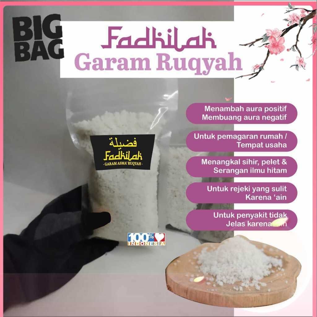 

Wasilah Garam Ruqyah Fadhilah Original Meruqyah Menetralisir Rumah Toko Tempat usaha dari Energi Negatif Jin