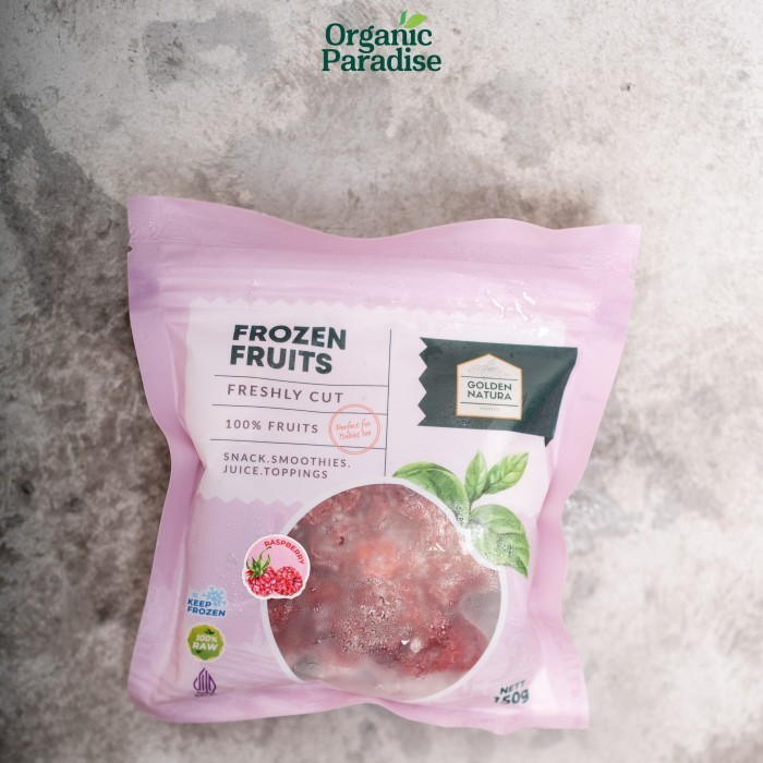 

Golden Natura Raspberry Frozen Fruits / Buah Raspberry Beku 150 gram