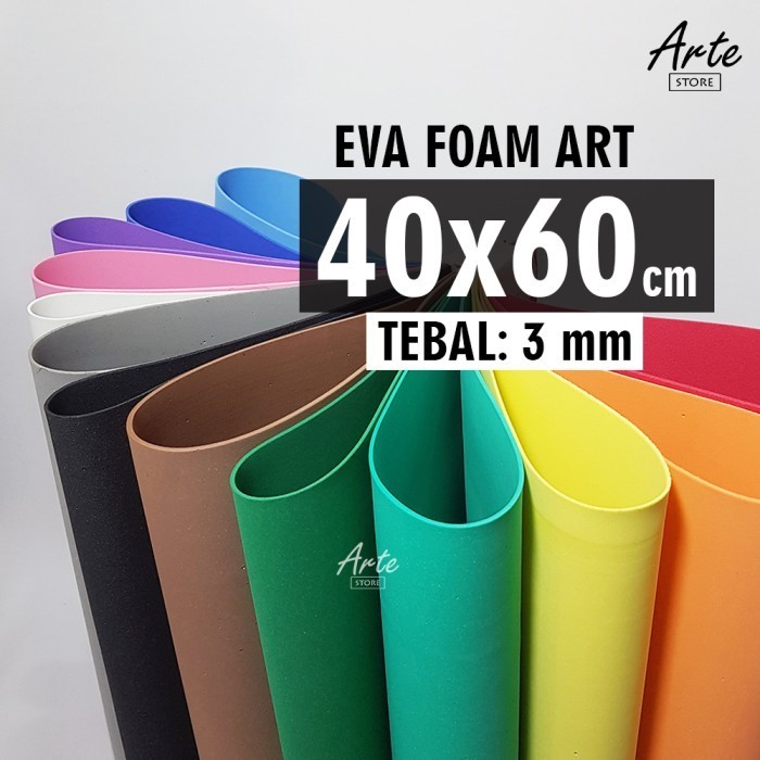 

New Promo~ berkahh_mall EVA Foam / Spon Ati tebal 3 mm - Hitam, 40x60 cm