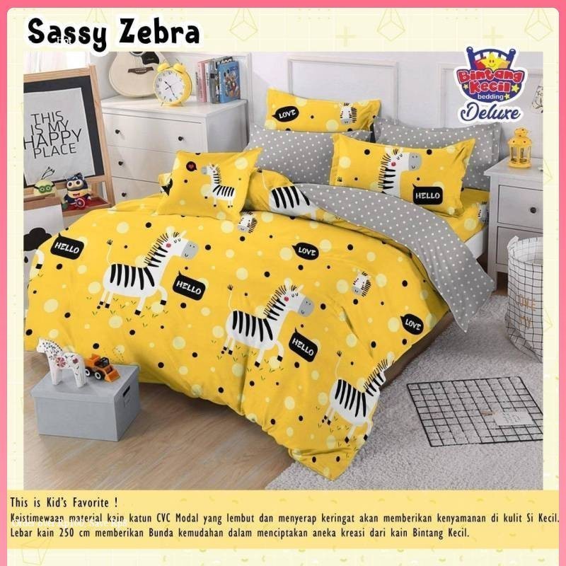 Set Bedcover Motif Sassy Zebra