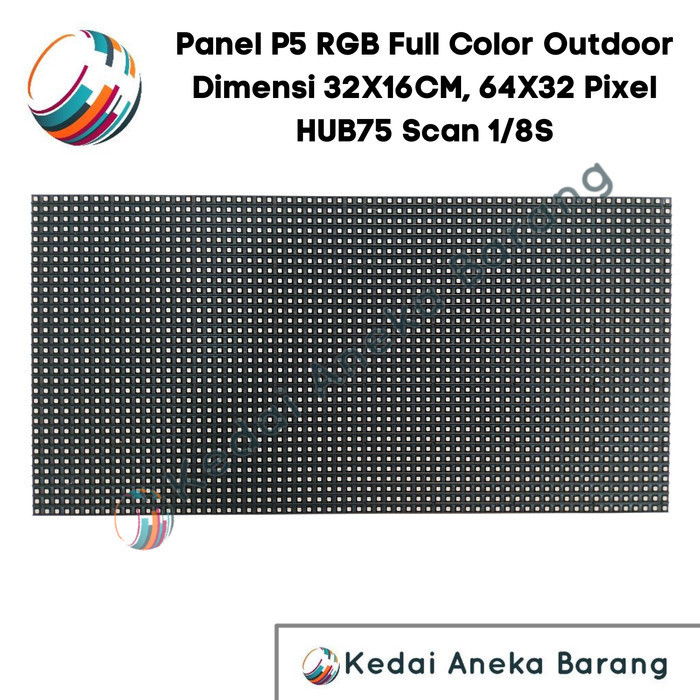 Panel Module Modul LED P5 Running Text SMD RGB Full Color Outdoor