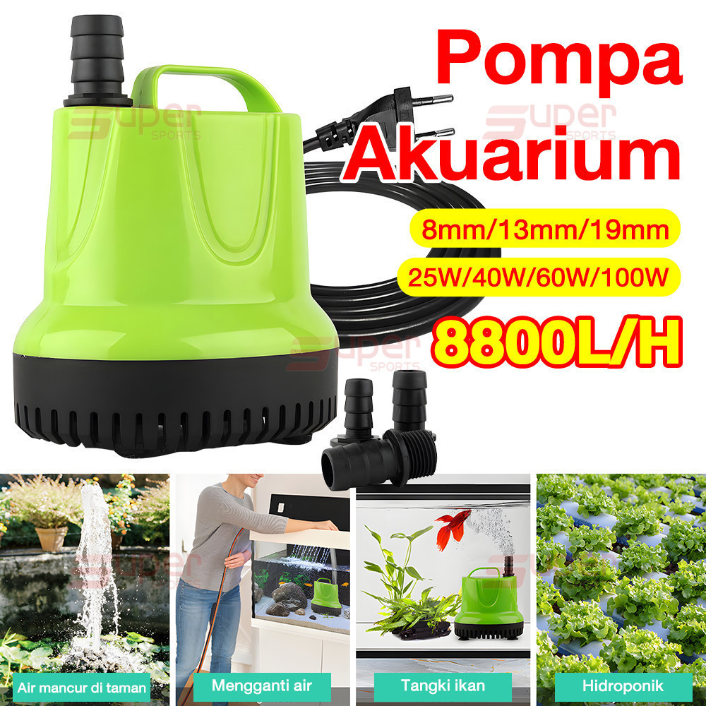 Pompa Submersible Akuarium Kolam Ikan Pompa Submersible 100W Daya Tinggi Motor Tembaga Murni 6000-80
