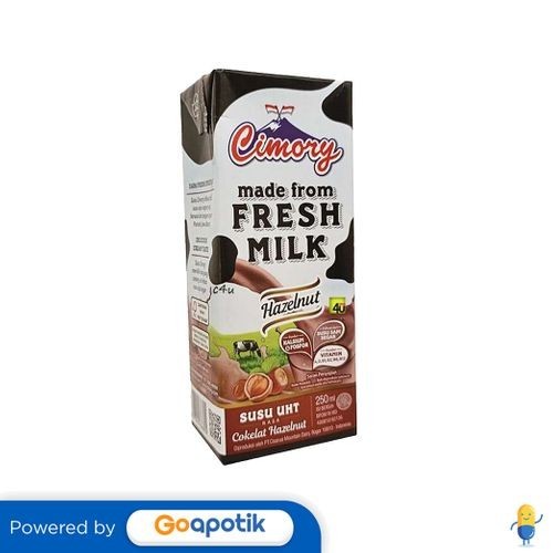 

Cimory Fresh Milk Hazelnut 250 Ml Tetrapack