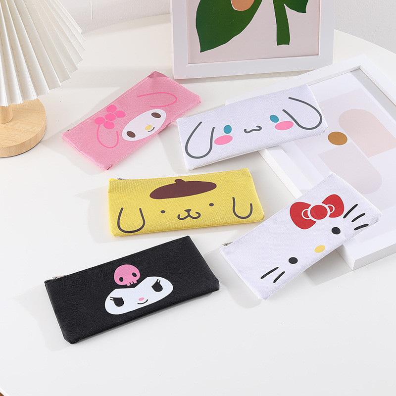 

(DELIN) Tempat Pensil SANRIO HELL0 KITTY Pencil Bag Tempat Pensil Resleting Stationery Kotak Pensil Sanrio Ekonomis
