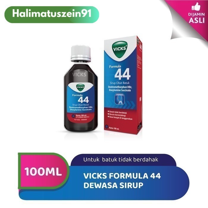 Vicks Formula 44 Dewasa Meringankan Batuk Tidak Berdahak (100 ml)