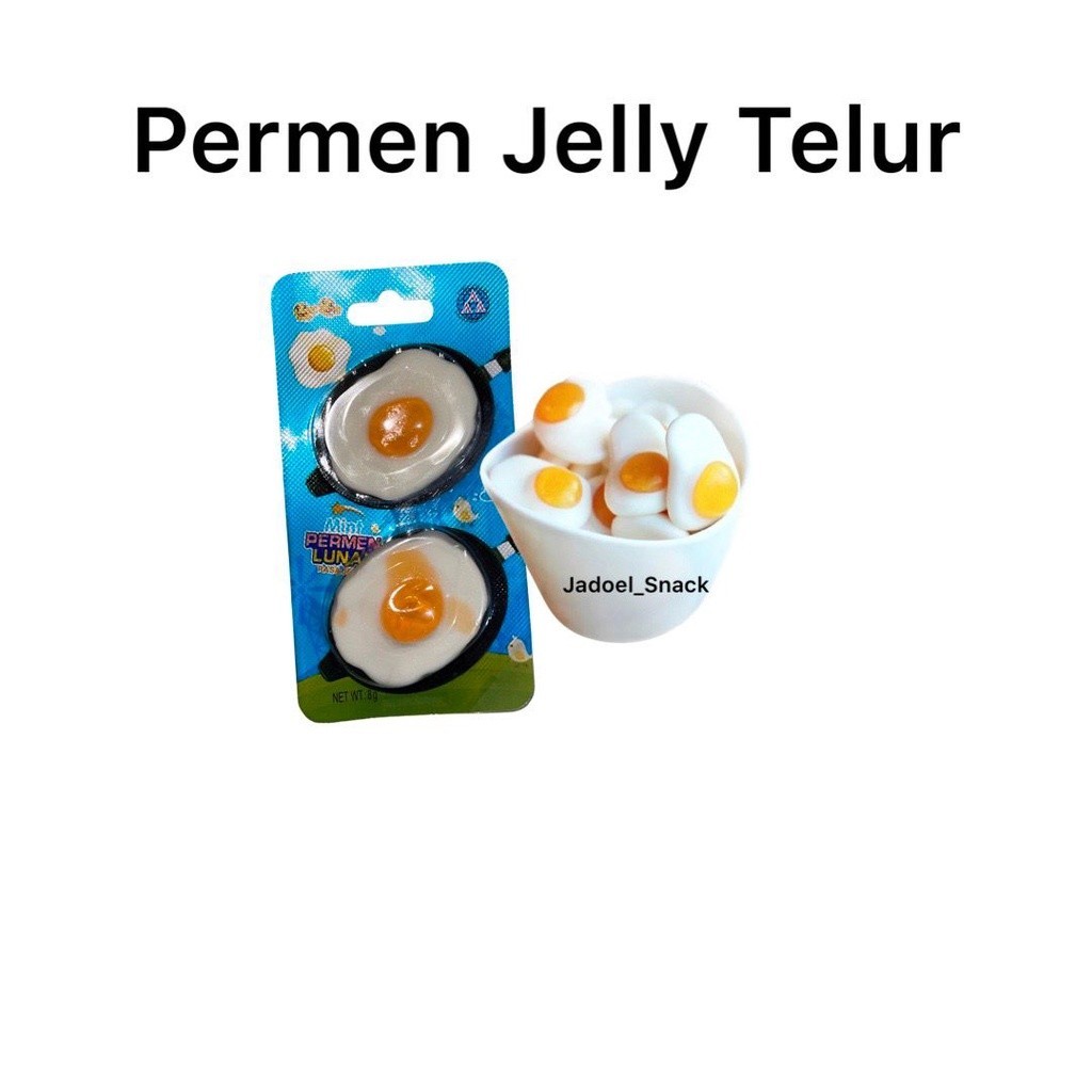 

LARIS MANIS Permen Jelly Telur Lunak isi 1 Pc Rasa Buah By Jadoelsnack