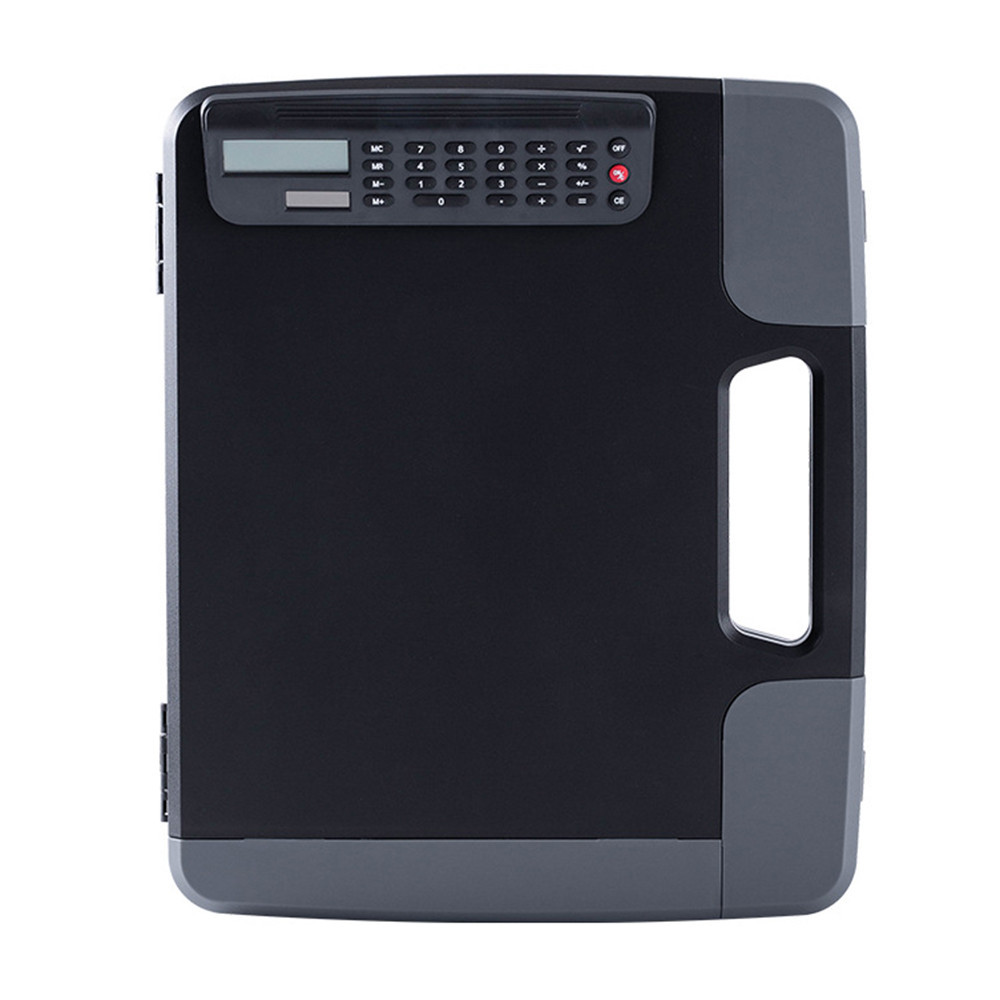 

A4 Clipboard with Storage Box with Calculator Nursing File Folder Organizer Folio for Pen/Paperclip Wall-mounted Document