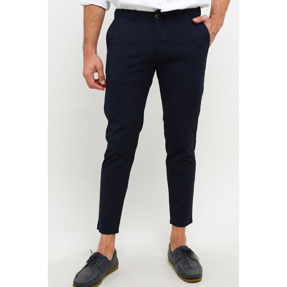 Andrew Smith Celana Panjang Slim Fit Pria Big Size A0151C02H