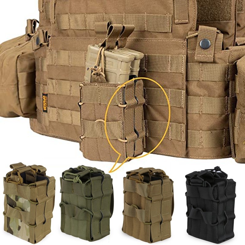 Tactical Molle Single Double Magazine Pouch for M4 M14 M16 AR15 G36 Magazine Hunting Outdoor Tool Wa