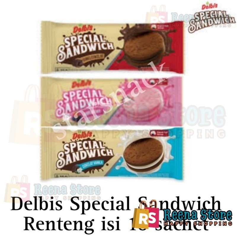

Delbis special Sandwich @19gr 1 renceng (10pc x 19gr) - Reena Store