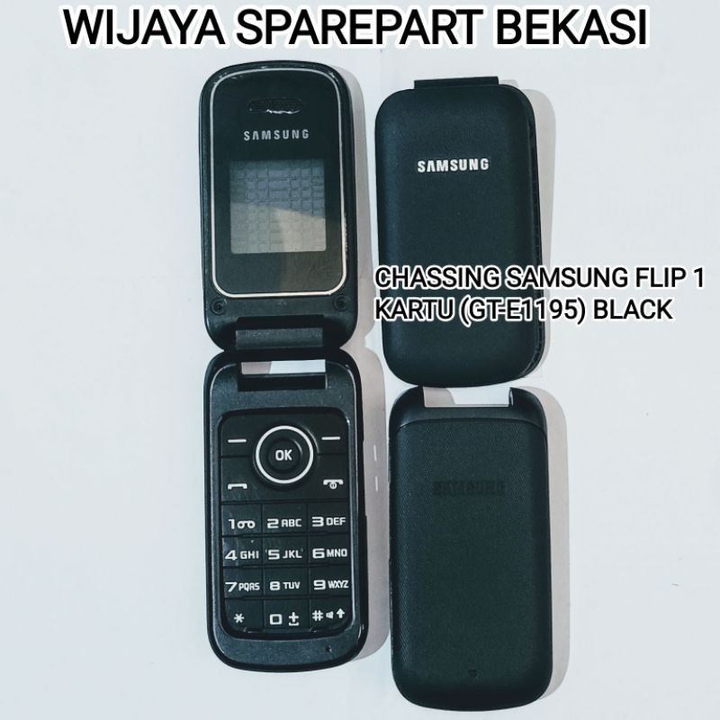 CASING SAMSUNG FLIP 1 KARTU (GT-E1195) BLACK