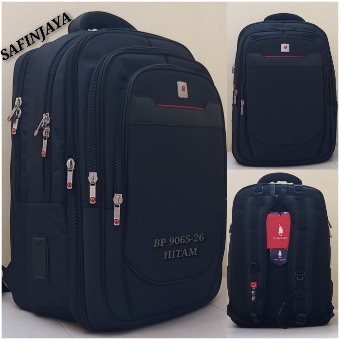 Tas Ransel Jumbo Polo Classic 20 Inch Exp - Hitam