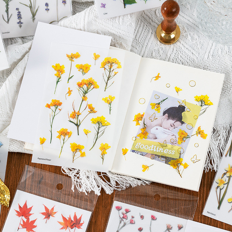 

Alat Tulis Korea Kreatif Simulasi Bunga Stiker PVC Transparan Dekorasi Cangkir Diary MG