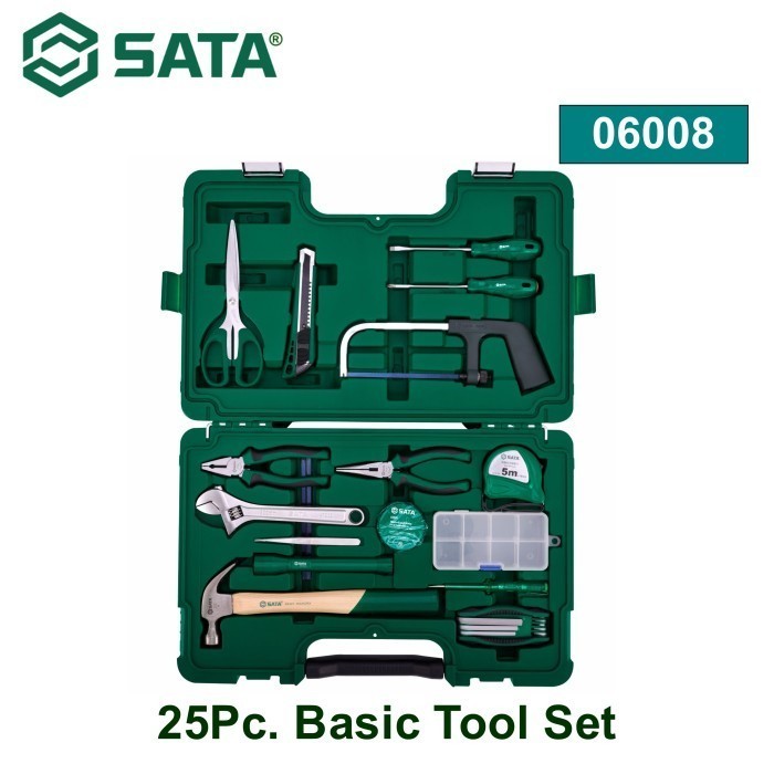 SATA Tool Kit Set 25 buah 06008 25Pc. Basic Tool Set Sata Tools