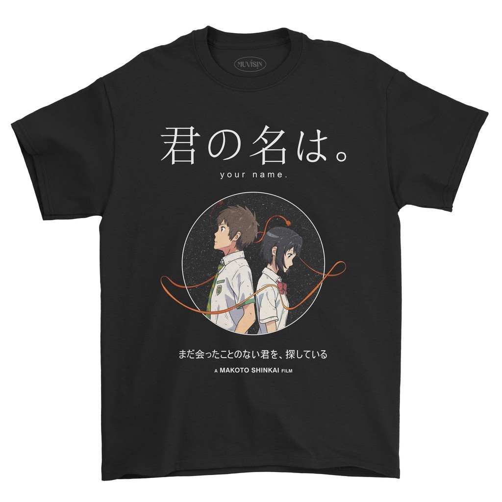 Original Design cotton Kaos Your Name - Kimi No Nawa #02 Anime T-shirt Makoto Shinkai