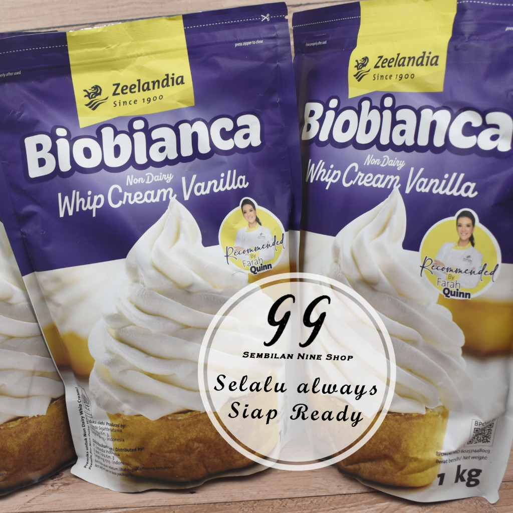 

Zeelandia BIOBIANCA Whipped Cream POWDER 1 KG BUBUK Whipping Cream Instant Krim Kocok