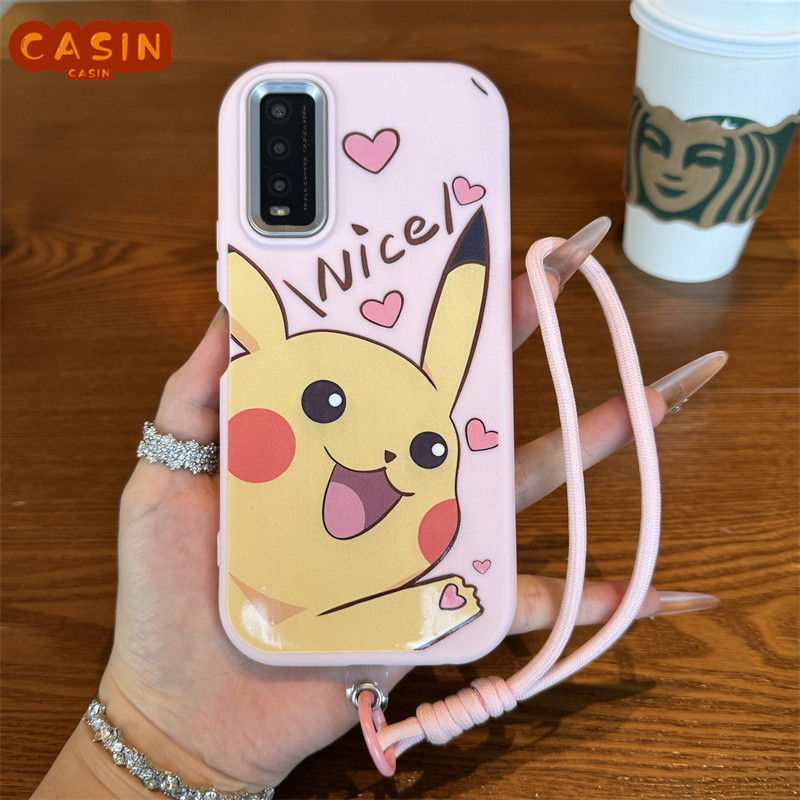 Casing ponsel Pikachu yang lucu, Casing iPhone, Cocok untuk iPhone 15 14 13 12 11 Pro Max IP7 8 PLUS