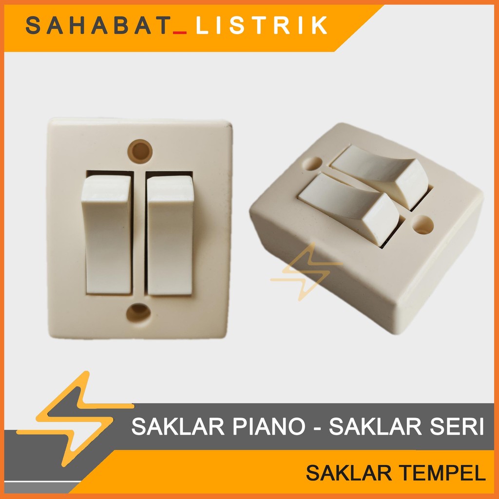 SAKLAR PIANO / SAKLAR TEMPEL KECIL PUTIH