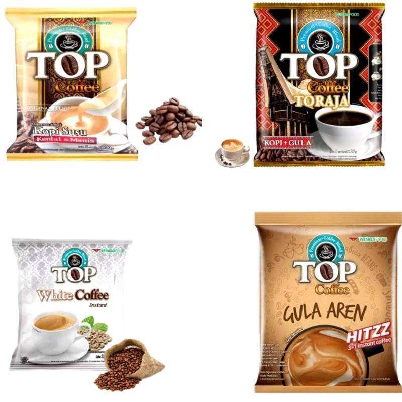 

TOP premium coffe blend kemasan kopi susu avocado gula aren capucino skm toraja neo coffe macchiato mocachino murni tiramisu 1 renceng isi 10sachet 25gr