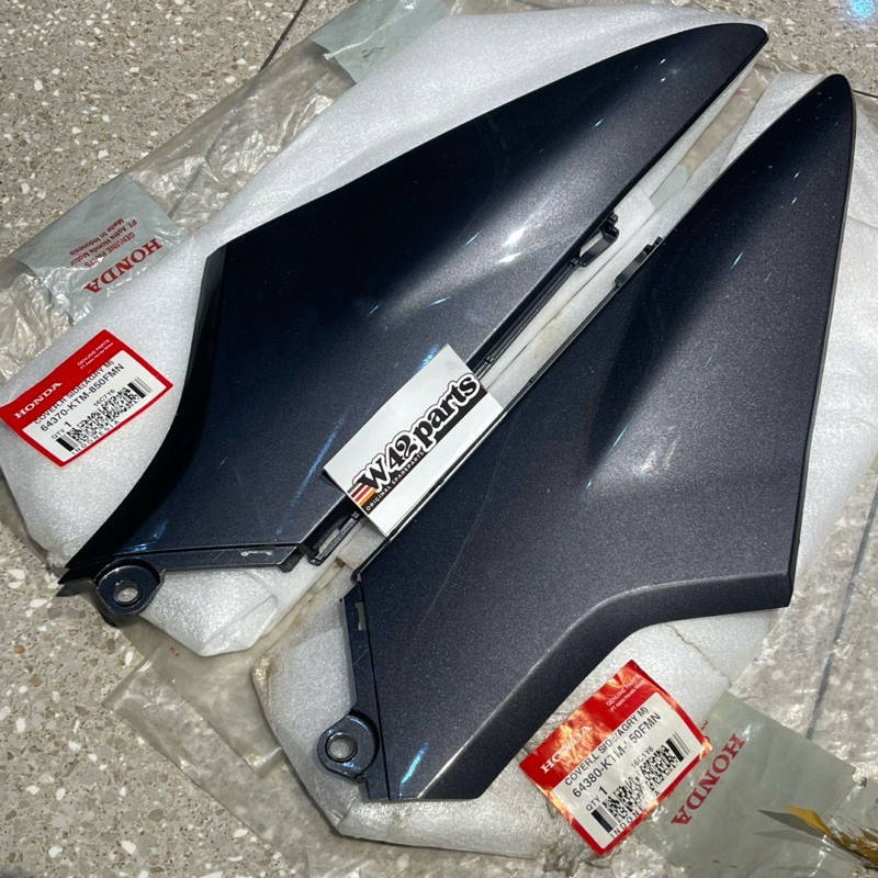 COVER SIDE SAMBUNGAN BODY SAMPING KECIL SUPRA X125 X 125 BATMAN LAMA SERIES KANAN KIRI GREY ABU ABU 