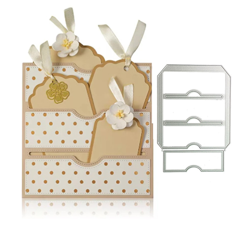 

New Envelopes Metal Cutting Dies Stencil DIY Scrapbooking Album Paper Card Template