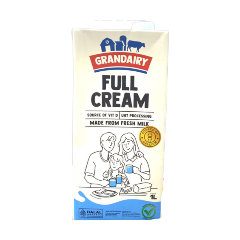 

Grandairy Full Cream Milk Susu UHT Full Cream 1lt