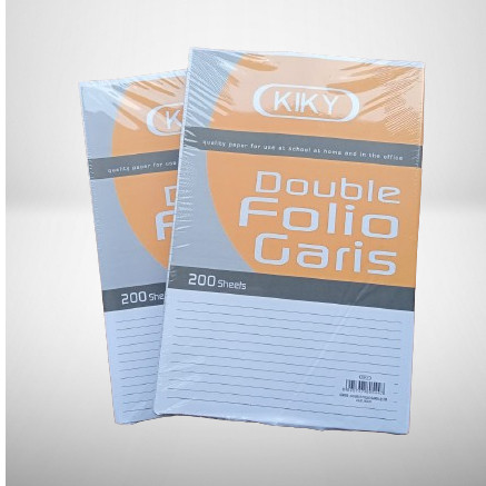 

NAT - 200 Lembar / 1 Pack Kertas Double Folio Garis by Kiky / Kertas Folio Lamaran A4