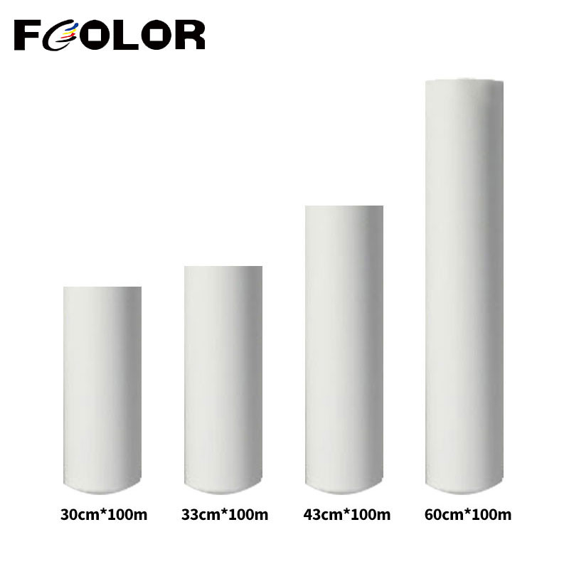 

Fcolor Hot Peeling DTF PET Film Roll 60CM x 100M PET Film Direct Transfer Film for T-shirt Clothing Printing Heat Transfer Film