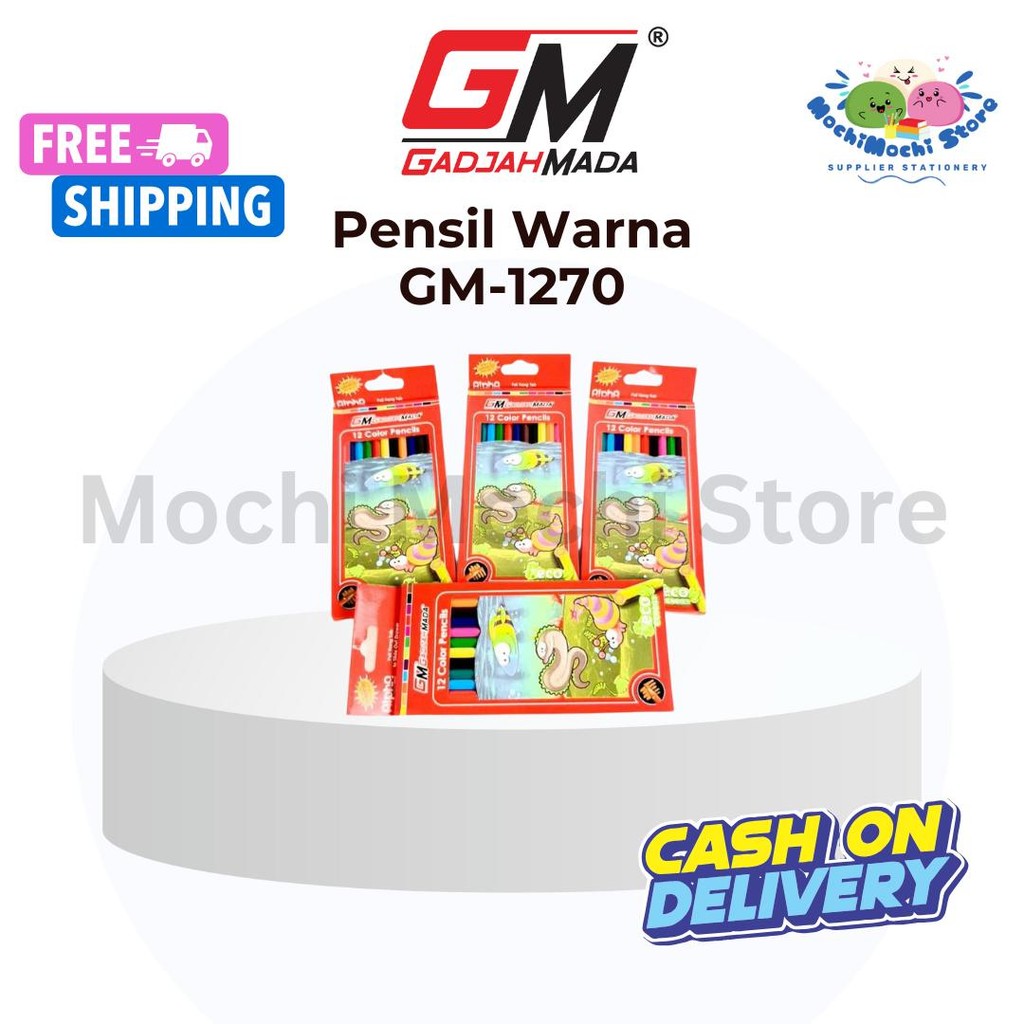 

Pensil Warna GM-1270 | Colour Pencil | Pensil Warna Murah | Coloring Pencil | Pensil Warna 12 Warna