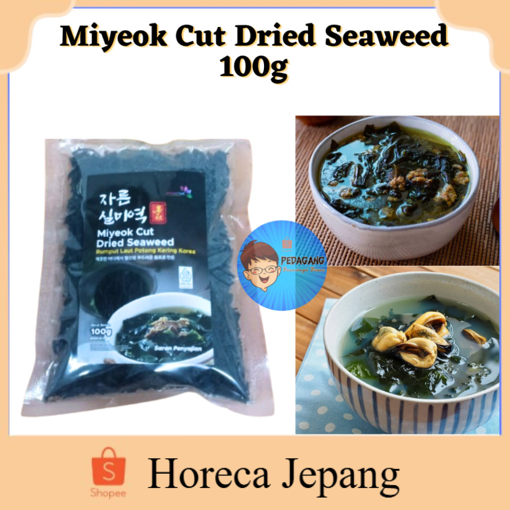 

JSF Miyeok Potong 100g/ JSF DRIED SEAWEED / RUMPUT LAUT KERING/ Miyeok