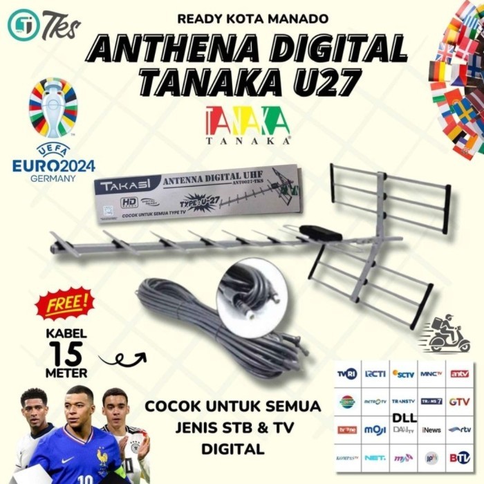 Tanaka Takasi U-27 Antena Digital Outdoor Bergaransi Resmi