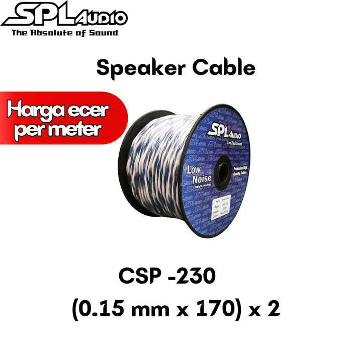SPL Audio Kabel Speaker Kepang dalam Box CSP-230 harga per meter