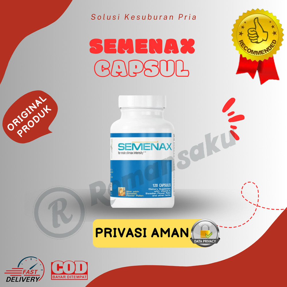 Terbaik Semenax-isi 90 kapsul 100% original aman berkhasiat dan berkualitas - Subur Alami