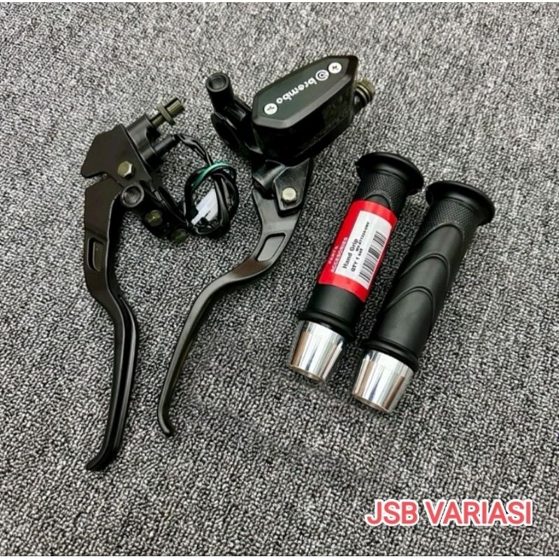 cod paket master rem oval+handgrip honda+jalu pcx rx king,vario,beat,mio,f1zr,aerox,cb,cbr universal