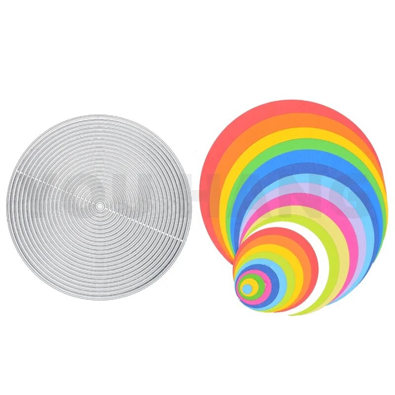 

Circle Metal Cutting Dies For DIY Card Scrapbook Diary Decoration Embossing Template Handmade 2024 New Arrival