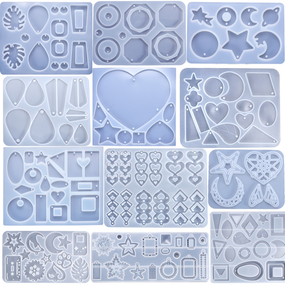

Pendant Silicone Mold Irregular Drop Earring Mold For DIY Necklace And Keychain Crystal Epoxy Resin Jewelry Making