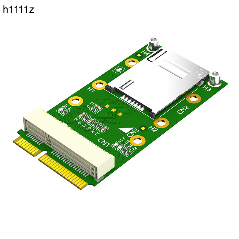 NEW Mini PCIE 3G/4G Module to Mini PCI Express Adapter + Self Elastic SIM Card Holder Slot Supports 