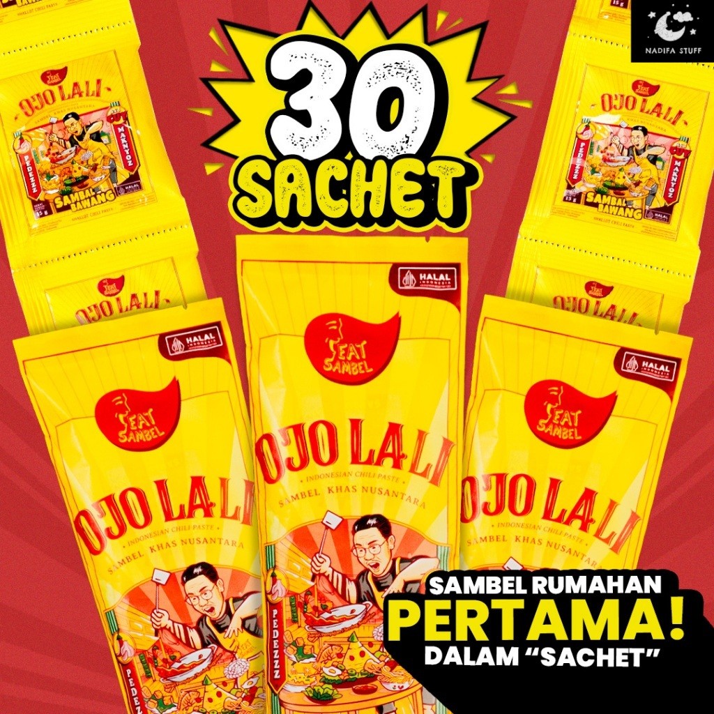 

Eatsambel - Sambel Bawang Ojolali [30 Sachet] Paket Populer