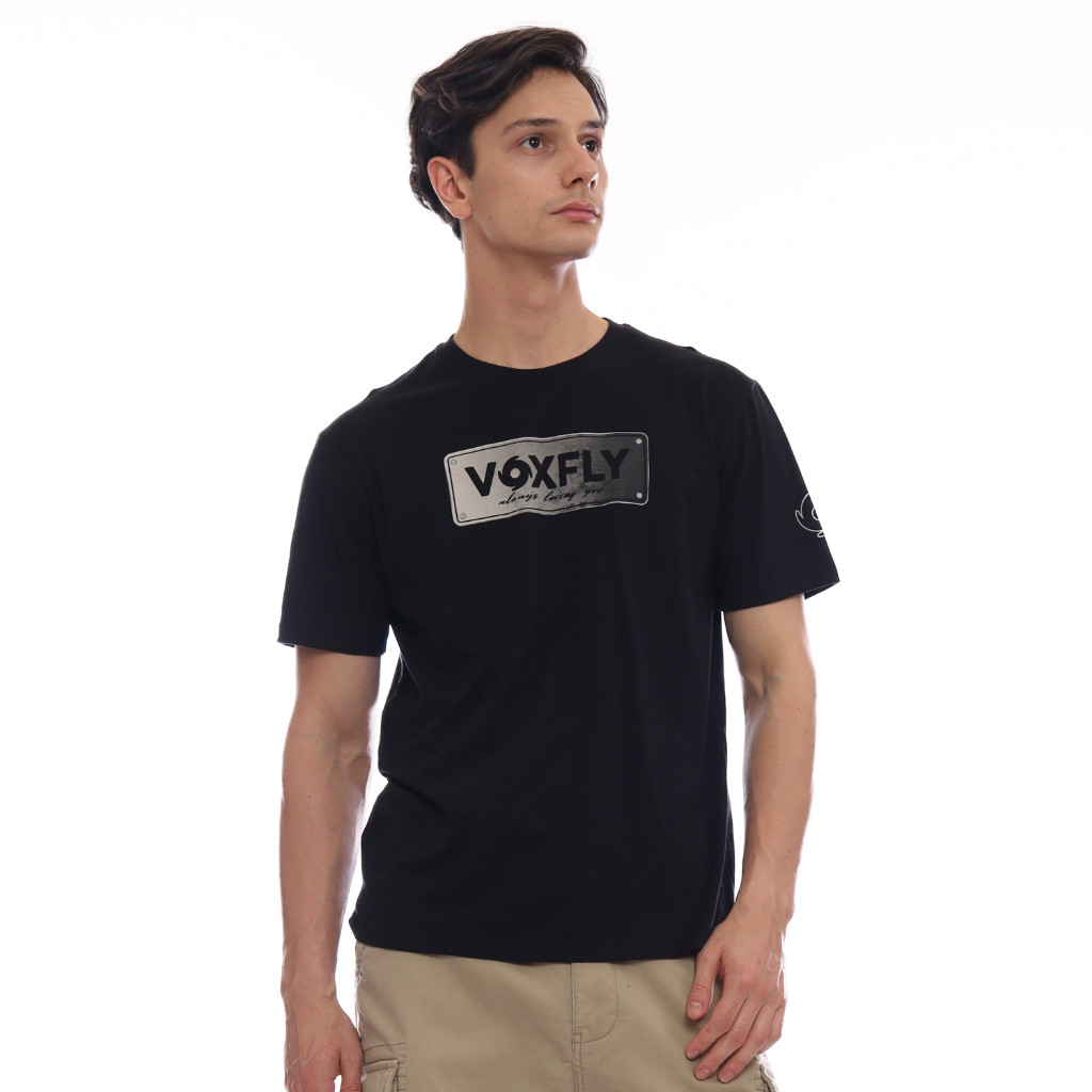 【COD】 Voxfly Kaos Lengan Pendek Pria License Plate Men Tee Planet Surf Baju T-shirt