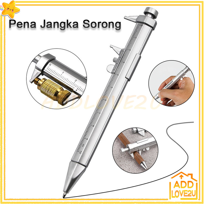 

Bolpen Pengukur/Pen Ukur Ballpoint/Pulpen Tulis Mistar Ukur Multifungsi/Pena Jangka Sorong/Bolpoin Bolpen Jangka Sorong