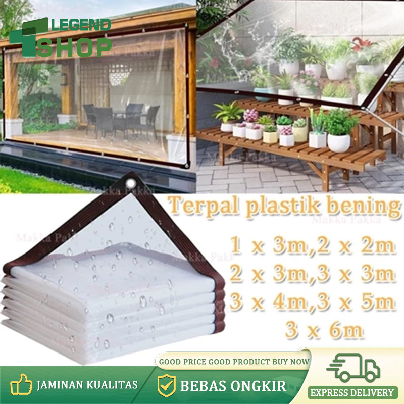 【COD】Terpal Plastik Bening /plastik UV Green House /tebal Plastik Bening Transparan /Plastik Bening 