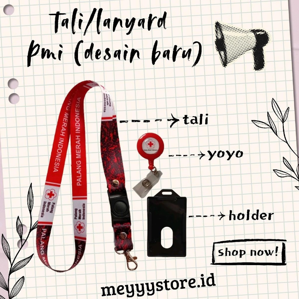 

READYYY Tali Gantungan ID CARD / Lanyard PMI Palang Merah Indonesia Desain Terbaru [STOCK MELIMPAH] Termurahhh Harga Grosir!