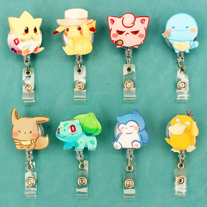 

Cartoon Funny Magical Spirit Badge Reel Nurse Workers Enfermera ID Holder Girl Boy Retractable Name Card Holder Accessory