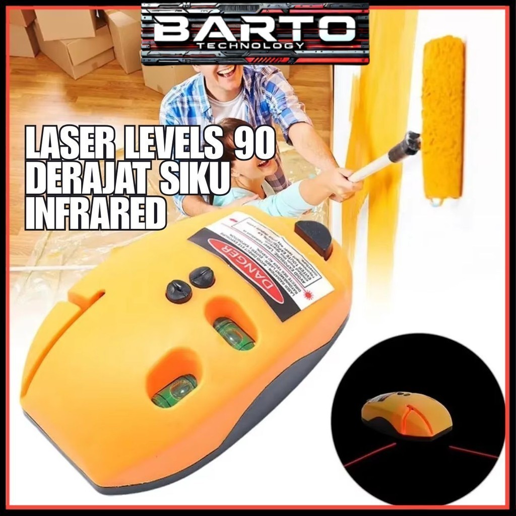 

BARTO - Laser Levels Infrared 90 Derajat Siku Line Right Angle Vertical Projection Horisontal