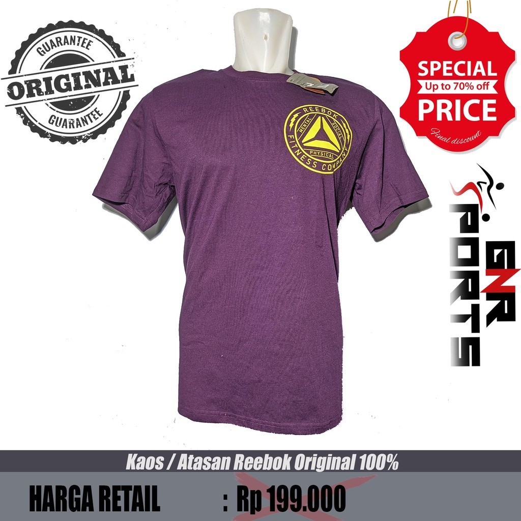 Kaos / Atasan Reebok Sports Station Original 100%