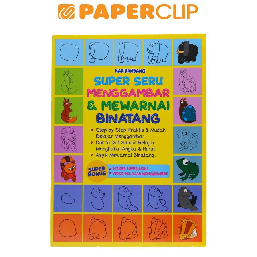 SUPER SERU MENGGAMBAR & MEWARNAI BINATANG