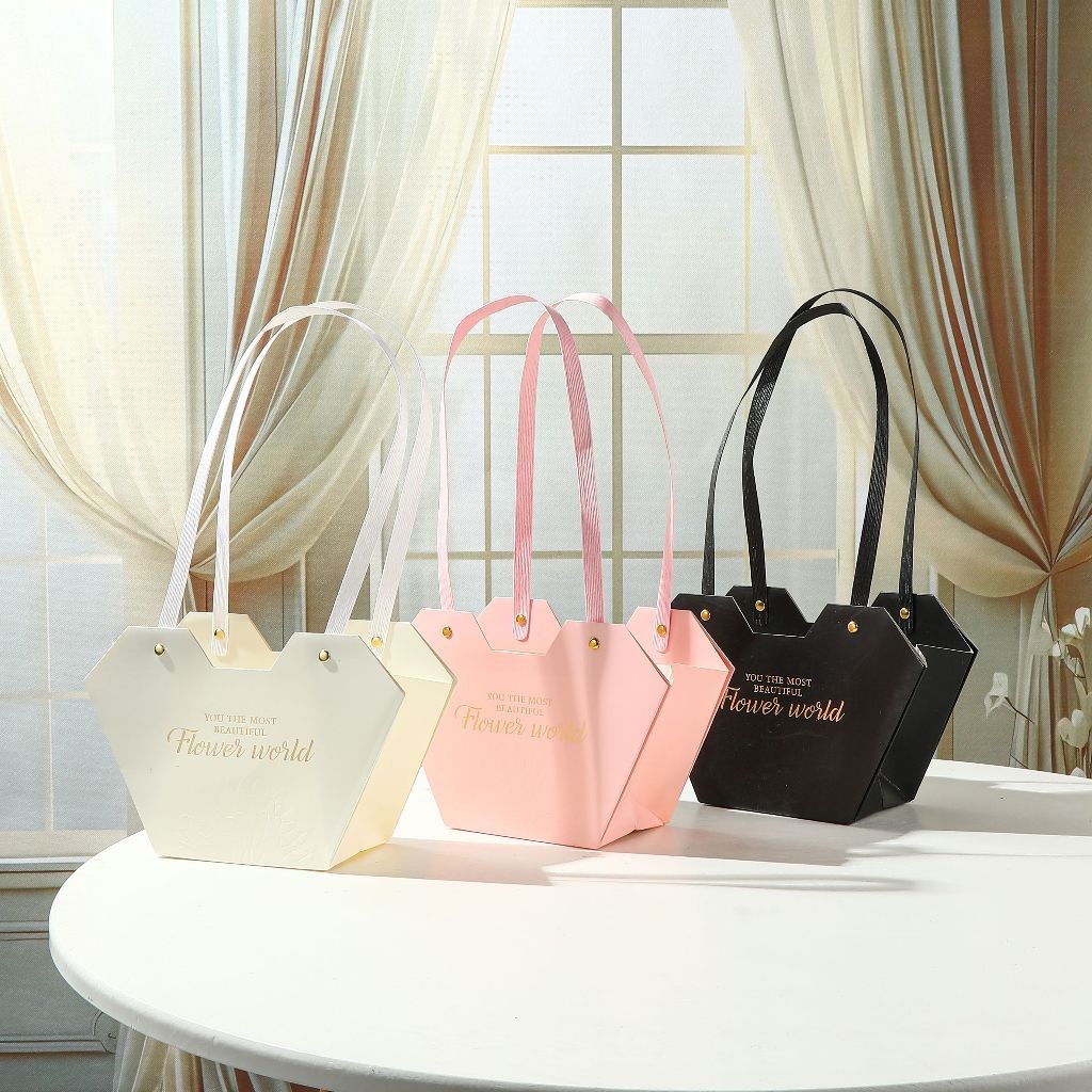 

Flower Packing Paper Bag Gift Box Tas Bouquet Flower Handbag
